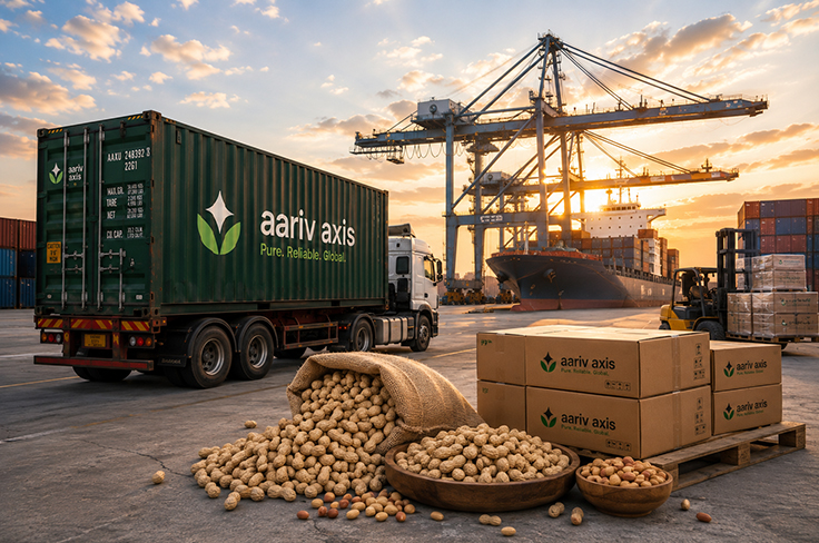 AarivAxis peanut processing facility in Gujarat India
