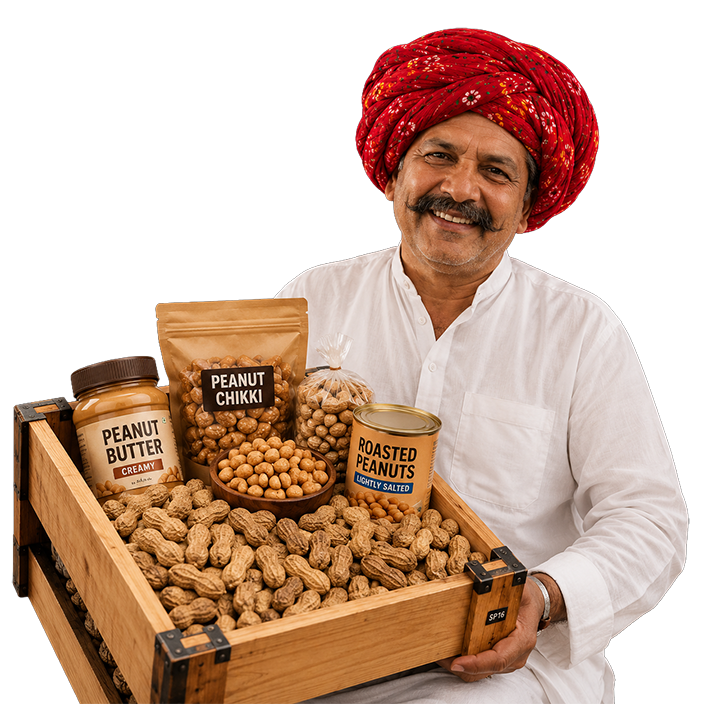Export-grade groundnut kernels from AarivAxis India