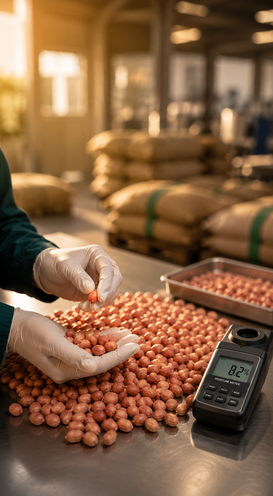 Groundnut quality inspection and grading process